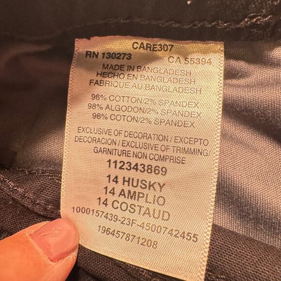 WRANGLER Black Gamer Cargo Pants Sz 14 Husky NWT - Picture 7 of 7